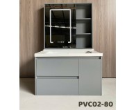 Tủ AKHOA PVC 02-80 màu Ghi